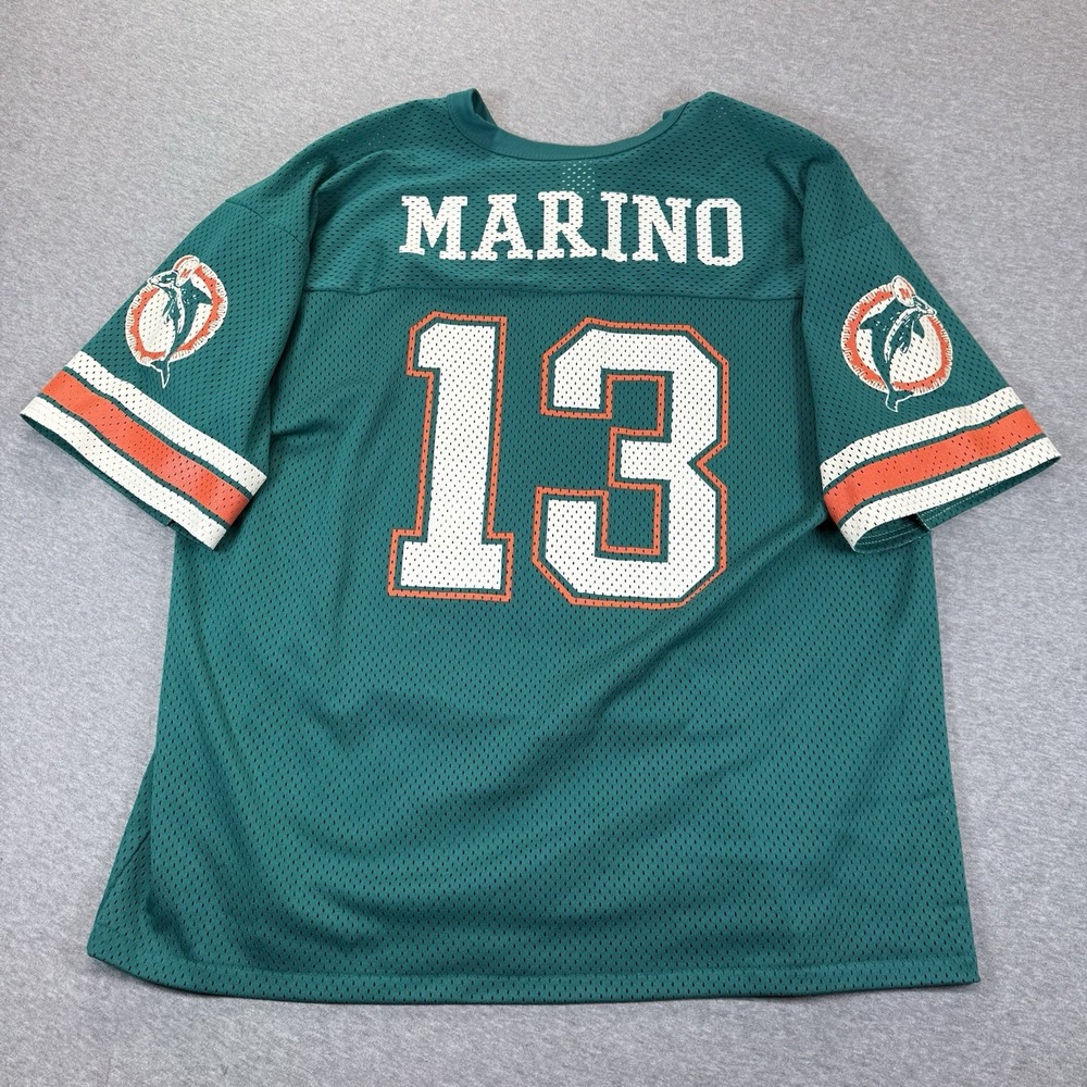 Vintage Miami Dolphins Dan Marino #13 NFL Jersey Logo 7 Men's XL (50-52) USA